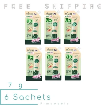 6 sobres x 7 g BK ACNÉ CLAY CICA MASCARILLA RÁPIDA Mascarilla de arcilla facial reductora de acné Apriete Foto 1 de 4