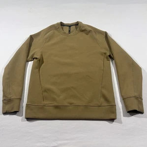 TEN THOUSAND Mustard Midweight Tech Sweatshirt Pullover Crew Mens Workout Sz S - Picture 1 of 10