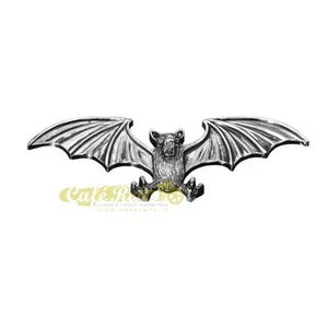 Emblem Bat Sticker ABS Chrome-Plated 125mm Custom Bike Bat - Picture 1 of 1