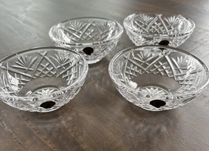 Beautiful Set of 4 WATERFORD LEAD CRYSTAL Dunmore Petite Bowl S/4 Slovenia - Picture 1 of 5