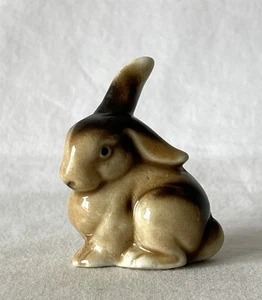 Vintage CRACKED Small Ceramic Floppy Ear Rabbit Ornament Figurine 9386 #21-871 - Picture 1 of 10