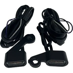 Luces LED para manillar Drag Specialties 2040-3058 lente ámbar negro 04-13 Sportster Foto 1 de 1