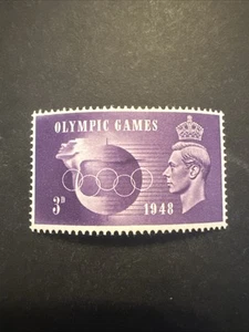 GB 1948 KGVI 3d Violet Olympic Games MLH - Picture 1 of 2