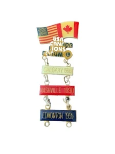 Vintage Lions Club USA Canada Lions Forum Calgary 86 Nashville 90 Edmonton 95 - Picture 1 of 7