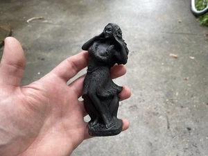 Vintage New Old Stock Frank Schirman “Hula Girl” Figurine, Tiki, Black, 5” - Picture 1 of 4