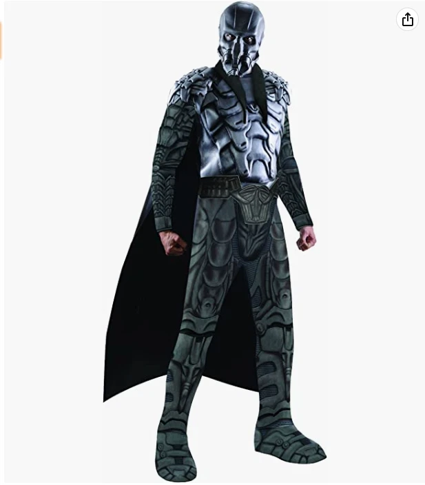 NUEVO Disfraz de Rubí Hombre de Acero Adulto Musculoso Pecho General Zod, Talla M Foto 1 de 2