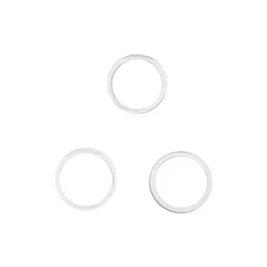 CORNICE FOTOCAMERA POSTERIORE BIANCO SILVER (3PZ) PER APPLE IPHONE 13 PRO - Imagen 1 de 1
