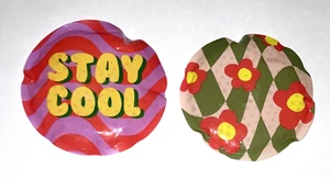 Lot of 2 U Style Collection 4" Round Soft Plastic Decorated Ice Packs- Many Uses - Picture 1 of 6