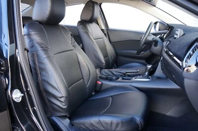 FUNDAS DE ASIENTO PARA MAZDA 3 2004-2016 IGGEE S. CUERO AJUSTE PERSONALIZADO 13 COLORES DISPONIBLES Foto 1 de 4