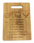 Recipe for a Dad Cute Funny Laser Engraved Bamboo Cutting Board - Wedding, Ho...
