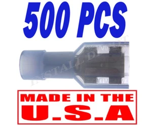 500 conectores de cable de pala hembra calibre 16-14 azul desconexiones rápidas PREMIUM EE. UU. - Imagen 1 de 3