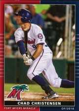 2016 Grandstand Fort Myers Miracle CHAD CHRISTENSEN RC TWINS MARLINS