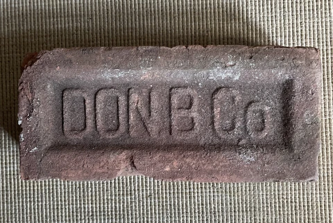 Vintage Antique DON B Co Reclaimed Red Brick Paver Street Garden Yard Decor USA Cover