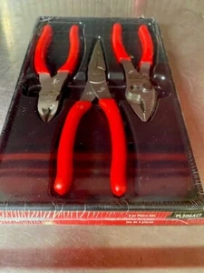 Nuevo JUEGO DE CORTADOR DE ALICATES Snap On PL306ACF 3 PIEZAS ROJO - PAQUETE SELLADO - Imagen 1 de 2