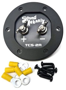 Caja de altavoces redonda de subwoofer taza terminal, entrada única - TCS-2R gris - Imagen 1 de 5