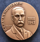Beautiful Antique Rare Bronze Medal Of Nobel Prize In Medicine Karl L 1930