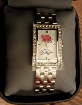NASCAR Dale Earnhardt Jr #88 Women's LogoArt Allure Stainless Steel & CZ Watch  - Image 1 of 3