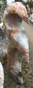 OZEANFINDLING Findling H159cm Naturstein Meeresgestein Dekostein Skulptur Stein - Bild 1 von 4