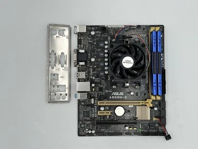 ASUS AMD A55 Motherboard A55BM-E Socket FM2+/FM2 AMD A10-7800 8GB XPG RAM - Image 1 of 4