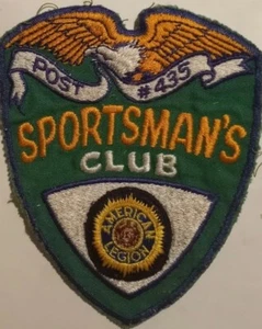 Post #435 Sportsman's Club sew on cloth patch - Picture 1 of 3