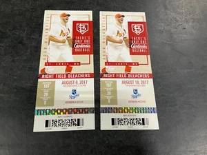 CARDINALS 2017 TICKET 8/9/17-8/10/17 VS ROYALS - Imagen 1 de 3