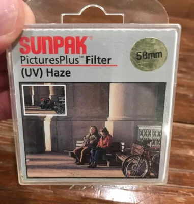 58mm UV Ultraviolet Lens Protection Filter Safety Protector SUNPAK Picture Plus - Image 1 of 4