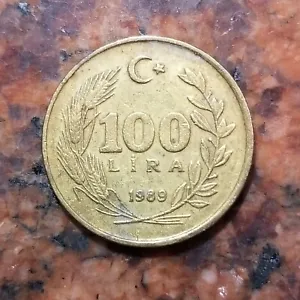 1989 TURKEY 100 LIRA COIN - #8529 - Picture 1 of 2