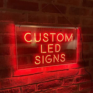 Custom LED Neon Look Sign Personalised Light Up Illuminated Bar Man Cave Sign - Picture 1 of 10