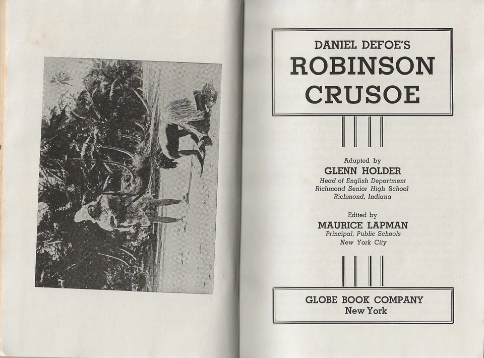 Robinson Crusoe - school hardcover movie tie-in VG 1951 a 1927 film 12 stills - Image 1 of 1