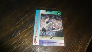 1994 KRAFT SINGLES SUPERSTARS MARK LANGSTON   BASEBALL CARD