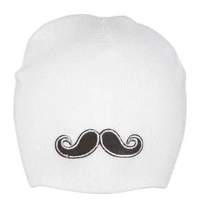 Gorro de invierno bigote - blanco - Imagen 1 de 2