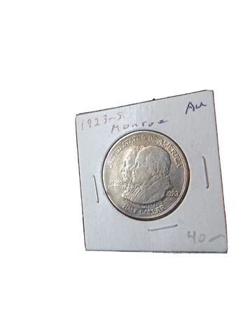 Rare 1923 Monroe Commemorative Silver Half Dollar Hard To Find Original Cover