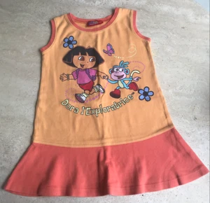 ROBE "DORA L'EXPLORATRICE" ORANGE - TAILLE : 5 ANS - Imagen 1 de 3