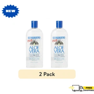 Aloe Vera 100% Gel Fruit Of The Earth Pure no Color Added Crystal Clear 12 Oz 2P - Picture 1 of 12