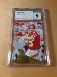 1994 Pinnacle #102 JOE MONTANA CSG 9 Kansas City Chiefs Football Card, HOF, (#B) - Picture 1 of 2