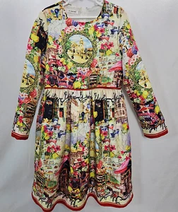 Vestido Kimocat Juvenil UE 150 EE. UU. Talla 12 Floral Motivo Europeo Manga Larga Forrado - Imagen 1 de 11