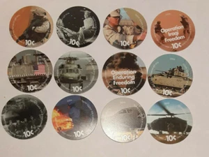 4th  Print Set 10 Cent AAFES  Pogs 2004 printing  About Uncirculated Condition - Picture 1 of 3