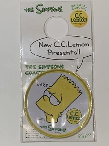 BART SIMPSON C.C. LEMON THE SIMPSONS DRINK COASTER JAPÓN EXCLUSIVO MIP - Imagen 1 de 6