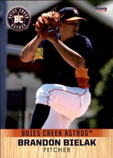 2018 Buies Creek Astros Choice #6 Brandon Bielak Sayreville New Jersey NJ Card