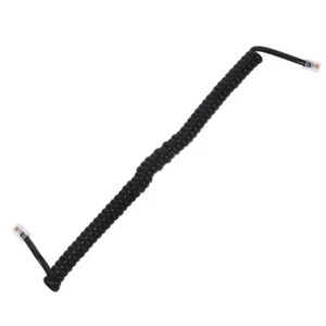  Black Handset Cord Landline Telephone Cord Coiled Telephone Cable Partner - Zdjęcie 1 z 12