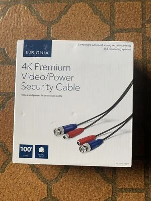 Insignia 100' 4K Ultra HD Premium Video Power Accessory Analog Cable CCTV Camera - Image 1 of 2