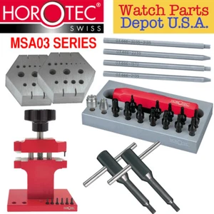Horotec MSA03 Swiss Made Watchmaker PUNCHERS PUSHERS PRESSERS Tools for Repairs - Picture 1 of 23