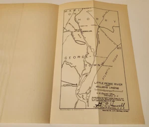 1913 LITTLE PEDEE RIVER NEAR WILLIAMS LANDING SOUTH CAROLINA MAP 6 X 9! - Picture 1 of 2