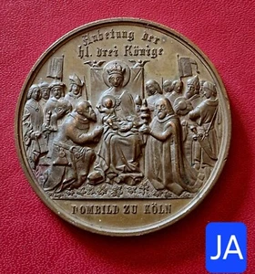 Allemagne - Cologne - Belle Médaille Baptême Royal Cathédrale De Cologne - 1880 - Photo 1/2
