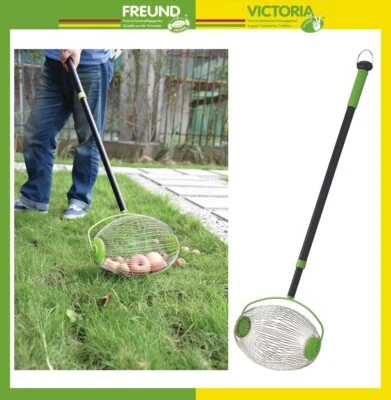 Apfelsammler, Obstsammler, Fallobstsammler, Nuss-Obstsammler, Teleskopstiel TOP - Bild 1 von 2