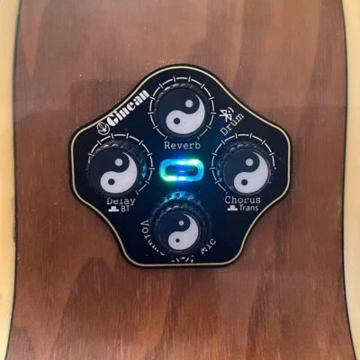 Acoustic Guitar Sound Box Vibration Pickup Reverb Chorus Delay Drum Trans BT Mic - Image 1 of 4