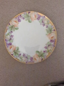 Z S & C Bavaria Royal Munich Hand Painted Floral Plate 8 1/2" - Picture 1 of 4