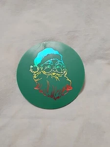 Hard To Find Vintage 90’s POG SLAMMER 4" reflective Santa SLAMMER & GAME BOARD - Picture 1 of 4