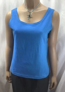 NOS Weathervane Aqua Blue Tank Top Womens Size M MFC230419/STB1 - Picture 1 of 7