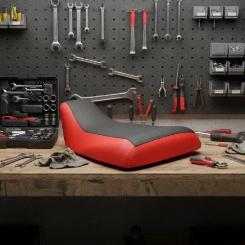 Cubierta de asiento roja negra para modelos 1997 a 2004 Honda Foreman 400 450 Foto 1 de 1